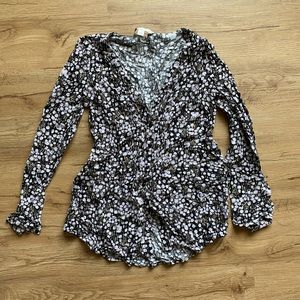 Womens floral tunic top